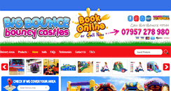 Desktop Screenshot of bigbouncebouncycastles.co.uk